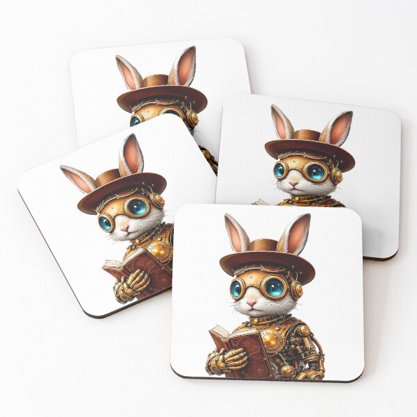 Item preview, Steampunk Easter explorer bunny designed and sold by Anne-Abadie.