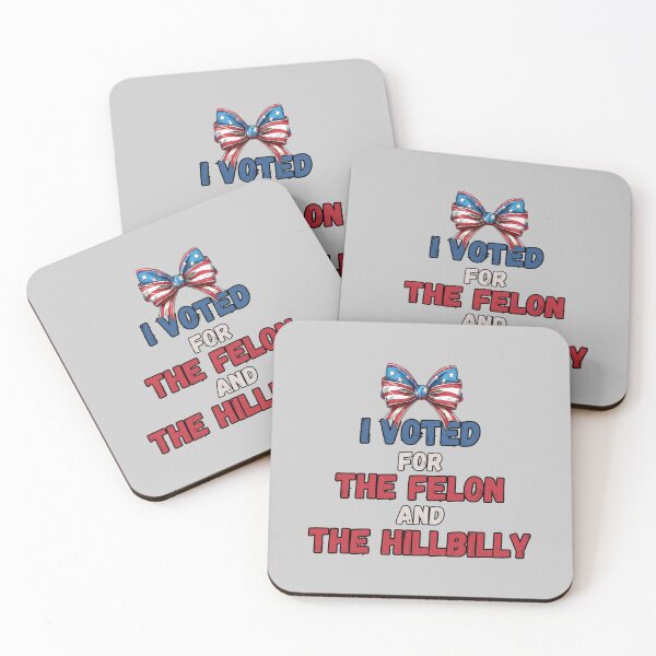 Item preview, I Voted For The Felon And The Hillbilly designed and sold by SillyDarkShop.