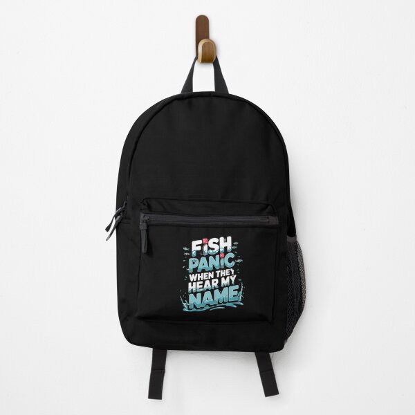 Item preview, Fish Panic When They Hear My Name - Funny Fishing Design designed and sold by Ela-graphicwiz.