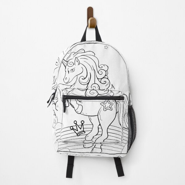Item preview, Unicorn #4 Coloring Page Pattern designed and sold by DavidColoring.