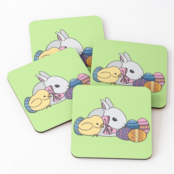 Item preview, Cute Easter Bunny, Chick and Easter eggs designed and sold by Kristine Kisman.