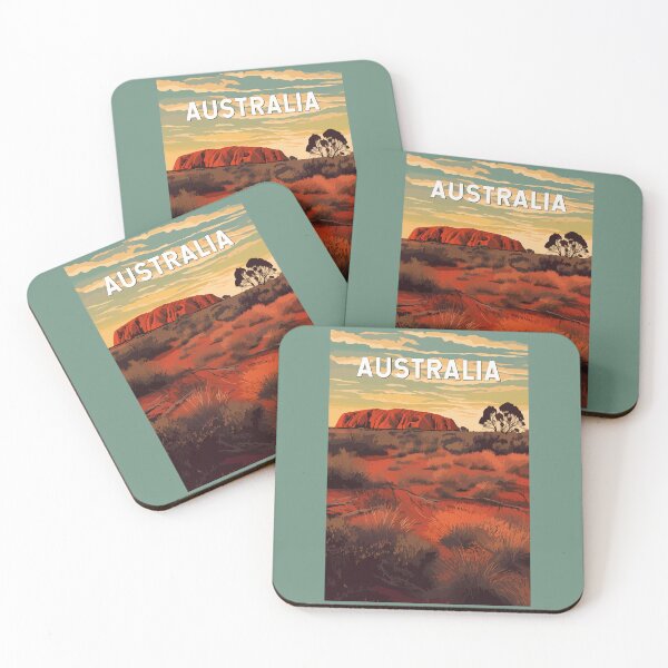 Item preview, Australia Illustration Travel Art Vintage designed and sold by KrisSidDesigns.
