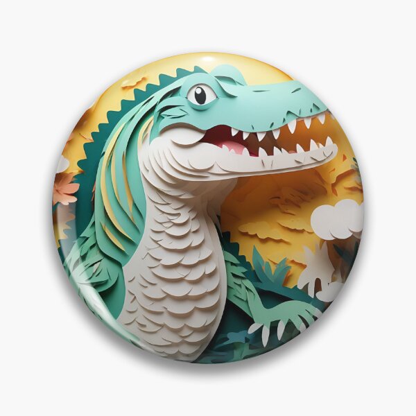 Item preview, Smiling Scallywag: Papercut Crocodile designed and sold by tiltshiftearth.