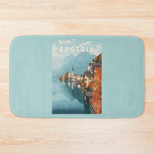 Item preview, Austria Illustration Travel Art Vintage designed and sold by KrisSidDesigns.