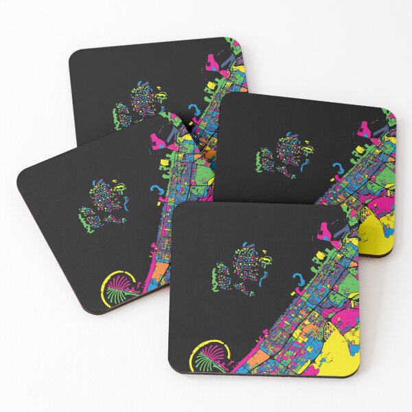 Item preview, Dubai UAE City Map Pop Art Travel designed and sold by Stadify.