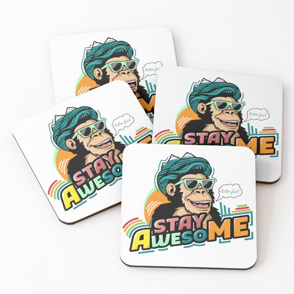Item preview, Cool Happy Ape "Stay Awesome" designed and sold by Karim-Elkiky.