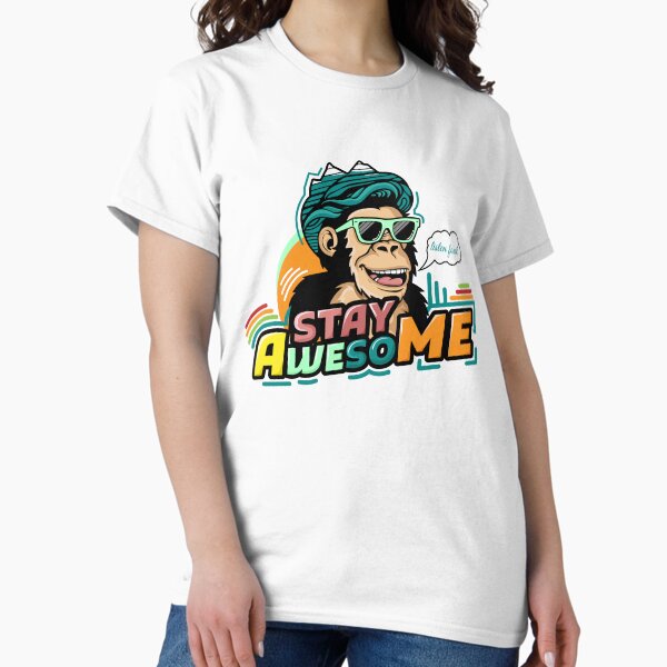 Item preview, Cool Happy Ape "Stay Awesome" designed and sold by Karim-Elkiky.
