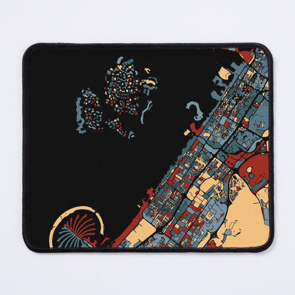 Item preview, Dubai UAE Emirates Vintage Minimal Retro Travel City Map designed and sold by Stadify.