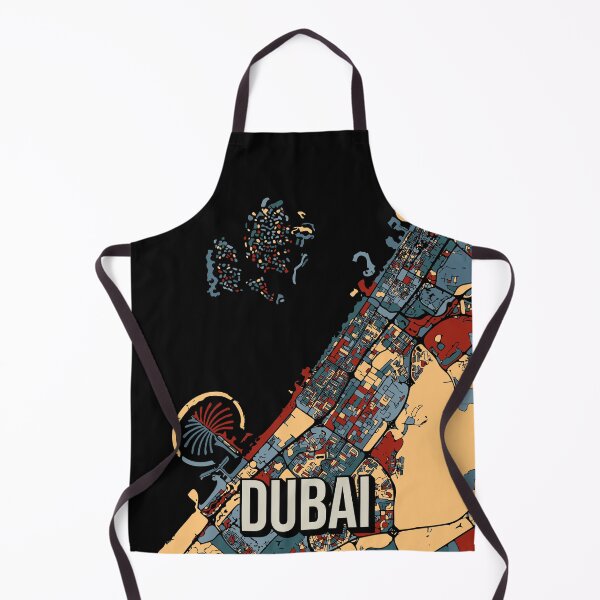 Item preview, Dubai UAE Emirates Vintage Minimal Retro Travel City Map designed and sold by Stadify.
