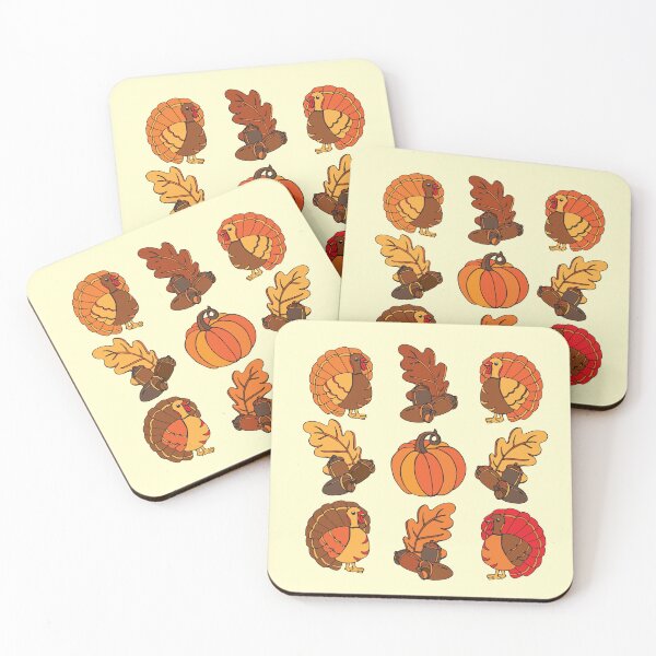 Item preview, Thanksgiving Turkeys, Pumpkins and Fall Leaves designed and sold by Kristine Kisman.