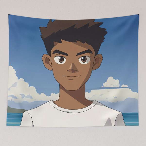 Item preview, Mauritian man | Anime style designed and sold by ComicsFactory.