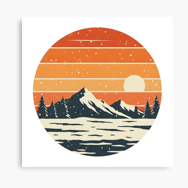 Item preview, Snowy Sunset designed and sold by Tw1nsAIArt.