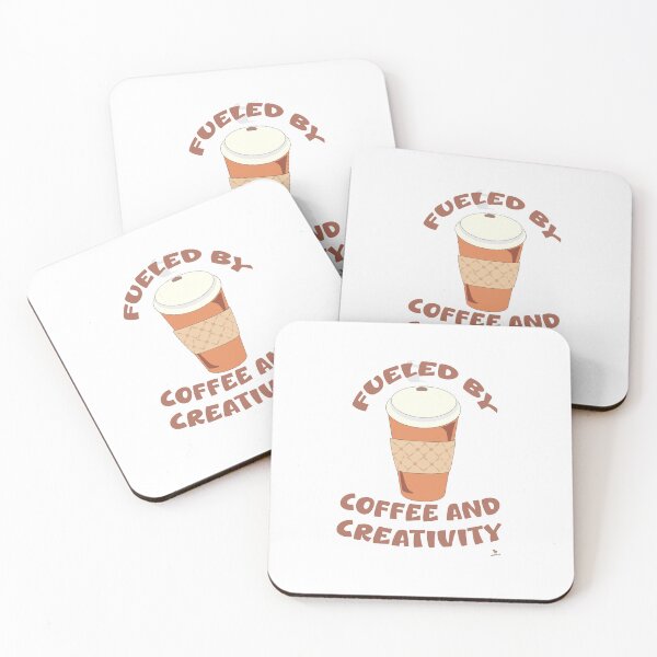 Item preview, Fueled By Coffee and Creativity Fun Slogan designed and sold by mytshirtfort.
