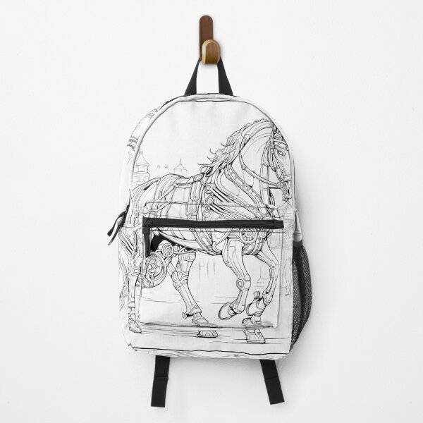Item preview, Steampunk Horse Coloring Page Pattern  designed and sold by DavidColoring.