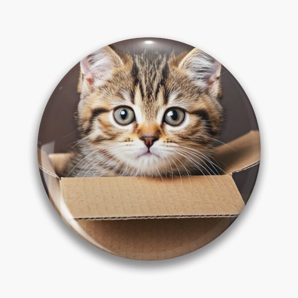 Item preview, Cute adorable Tabby kitten in a box designed and sold by Amazon Hermit Empire.