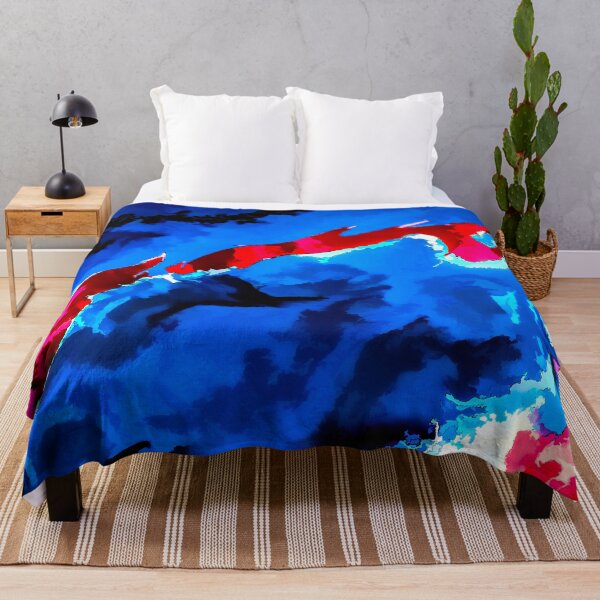 Item preview, Abstract painting volcanic eruption in the sea. designed and sold by fishwithout.