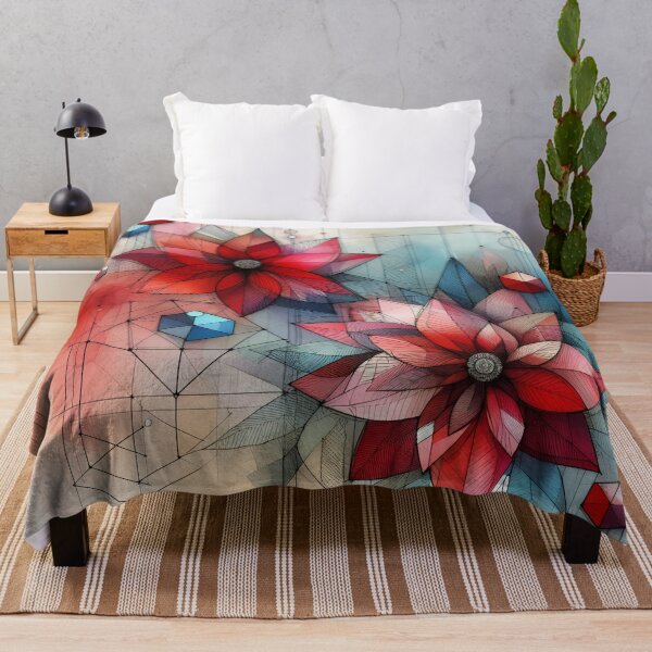 Item preview, Modern Floral Red Abstract Flowers  designed and sold by GraphicsClub.