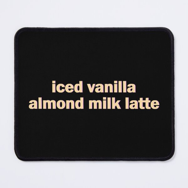 Item preview, iced vanilla almond milk latte designed and sold by designing01Ar3.