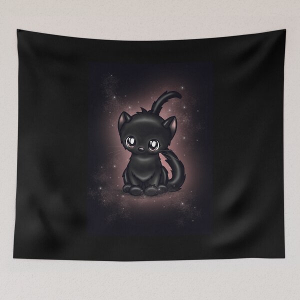 Item preview, cute black kitty cat designed and sold by Pezi-Creation.