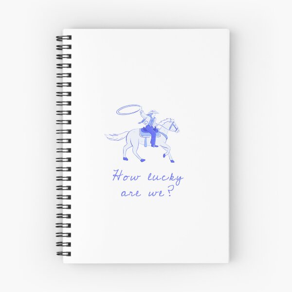Item preview, Blue cowgirl and horse, how lucky are we?  designed and sold by rizdrawings.