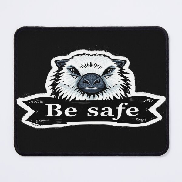 Item preview, Elegant black and white be safe sticker classic oil painting  designed and sold by Zoa220.