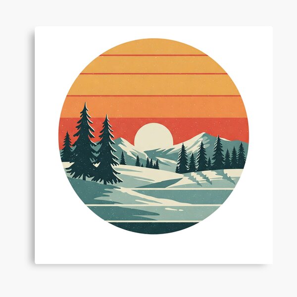Item preview, Snowy Sunset designed and sold by Tw1nsAIArt.