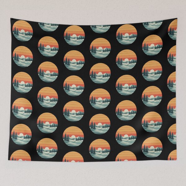 Item preview, Snowy Sunset designed and sold by Tw1nsAIArt.