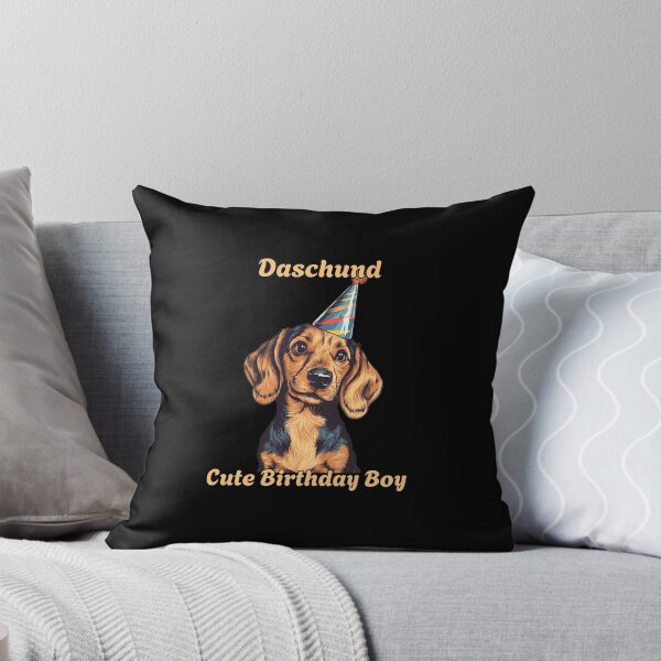 Aperçu de l'œuvre Chien Teckel pour son anniversaire créée et vendue par MarcinDesign.