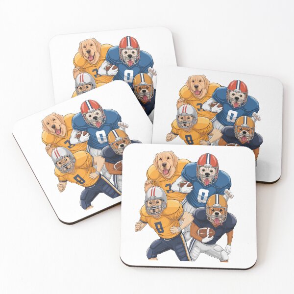 Item preview, Touchdown Team – Adorable Dogs in Football Gear designed and sold by Petpixy.