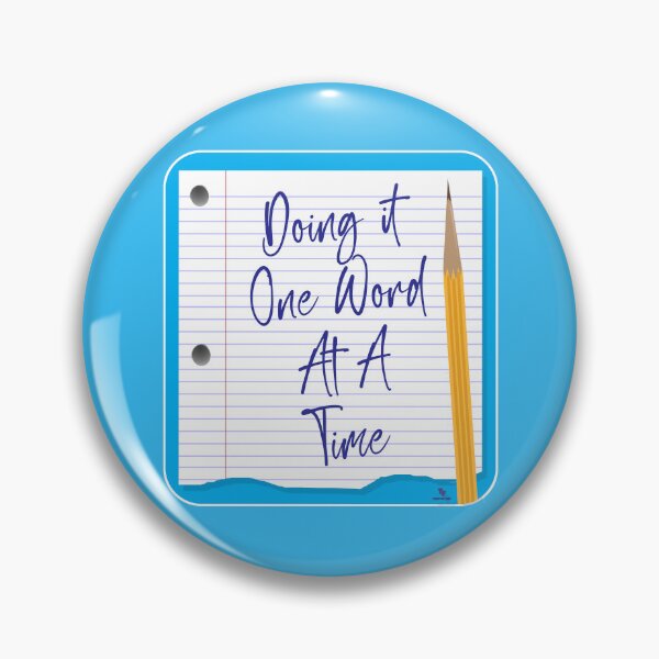Item preview, One Word at a Time Fun Author Slogan designed and sold by mytshirtfort.