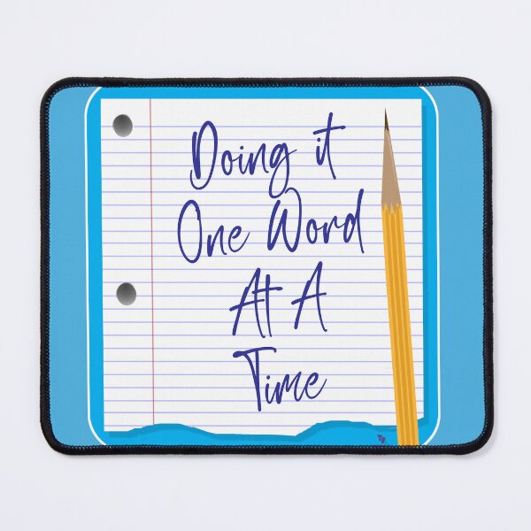 Item preview, One Word at a Time Fun Author Slogan designed and sold by mytshirtfort.