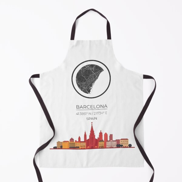 Item preview, Barcelona Monochrome City Map – Minimalist Urban Art designed and sold by Ananas artist.