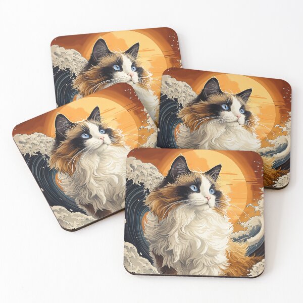 Item preview, Ragdoll Cat in the Waves designed and sold by PetsArt.