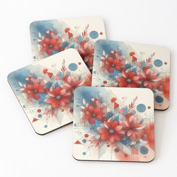 Item preview, Modern Floral Red Abstract Flowers  designed and sold by GraphicsClub.