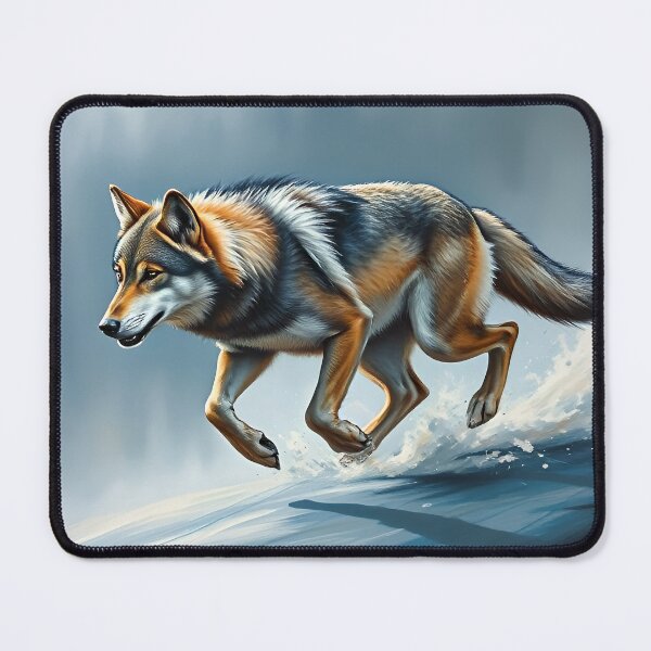 Item preview, Wild Wolf Oil Painting Style Nature Animal Art designed and sold by kakarikihill.