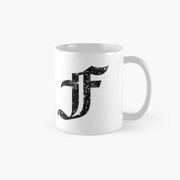 Item preview, Capital Letter F - Eroded / Distressed Gothic Blackletter Script / Old English Font (Black) designed and sold by STUDIO-72.