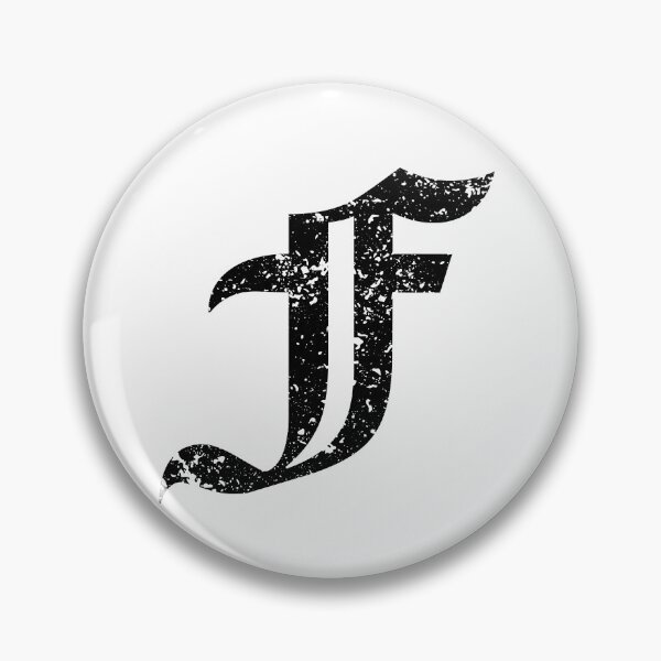 Item preview, Capital Letter F - Eroded / Distressed Gothic Blackletter Script / Old English Font (Black) designed and sold by STUDIO-72.