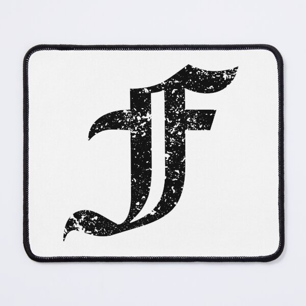 Item preview, Capital Letter F - Eroded / Distressed Gothic Blackletter Script / Old English Font (Black) designed and sold by STUDIO-72.
