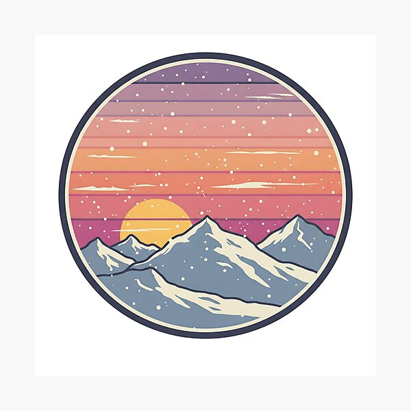 Item preview, Snowy Sunset designed and sold by Tw1nsAIArt.
