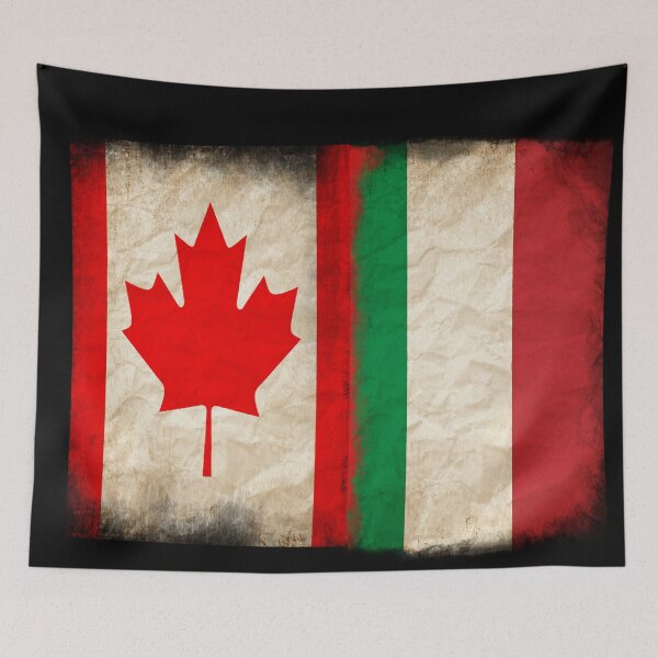 Item preview, Diseño de ropa de orgullo con la bandera de Canadá y la bandera de Italia. Raíces italianas designed and sold by LovelyHappyGift.