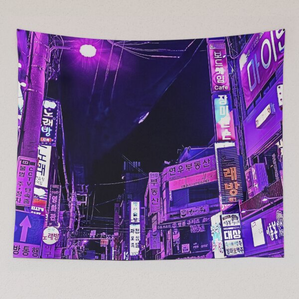 Item preview, Blue Tokyo Alleys designed and sold by Echo Aesthetics.