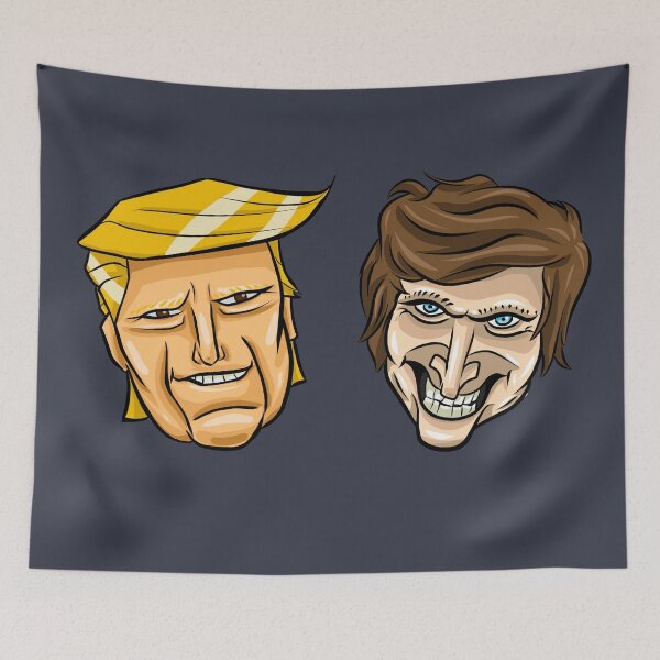 Item preview, Donald Trump and Javier Milei Caricatures designed and sold by MechanicalART.