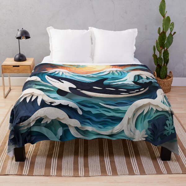 Item preview, Breaching Beauty: Layered Paper Orca designed and sold by tiltshiftearth.