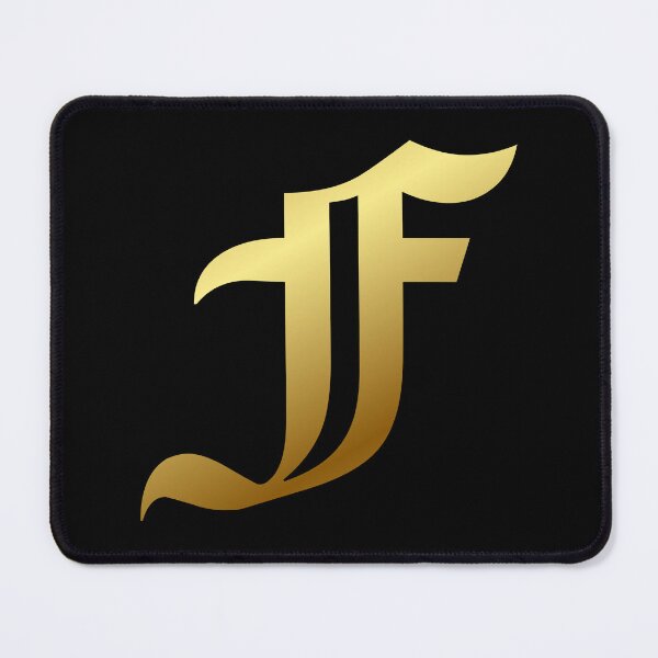 Item preview, Capital Letter F - Foil Gold Effect Gothic Blackletter Script / Old English Font designed and sold by STUDIO-72.