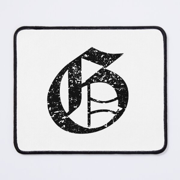 Item preview, Capital Letter G - Eroded / Distressed Gothic Blackletter Script / Old English Font (Black) designed and sold by STUDIO-72.
