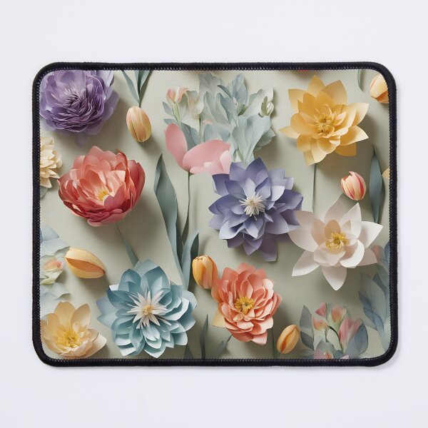 Item preview, Origami Art - Whispering Blooms: A Vintage Pastel Floral Elegance designed and sold by ArtfulFolds.