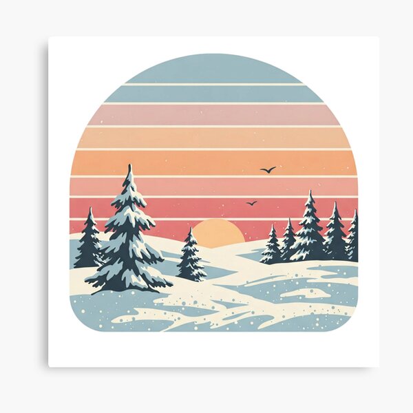 Item preview, Snowy Sunset designed and sold by Tw1nsAIArt.