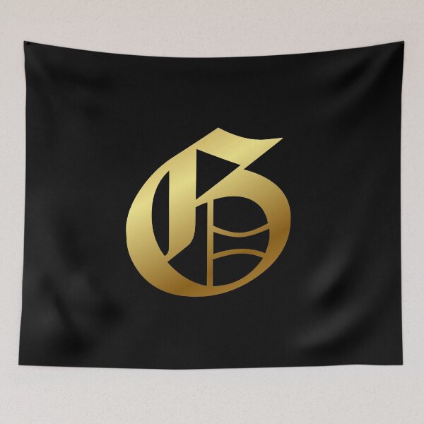 Item preview, Capital Letter G - Foil Gold Effect Gothic Blackletter Script / Old English Font designed and sold by STUDIO-72.