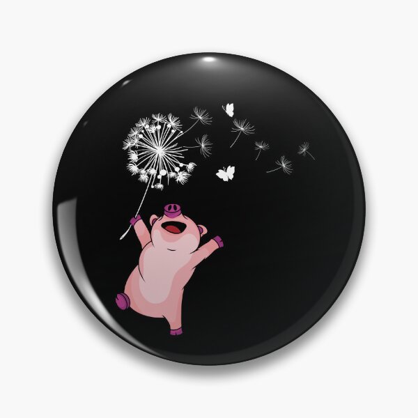 Item preview, Happy Pig Lover Kids Dandelion Nature Dancing Pig designed and sold by DSWShirts.