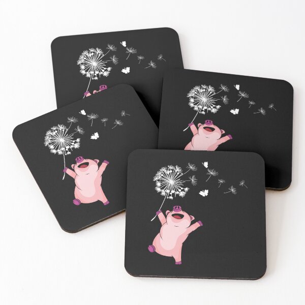 Item preview, Happy Pig Lover Kids Dandelion Nature Dancing Pig designed and sold by DSWShirts.